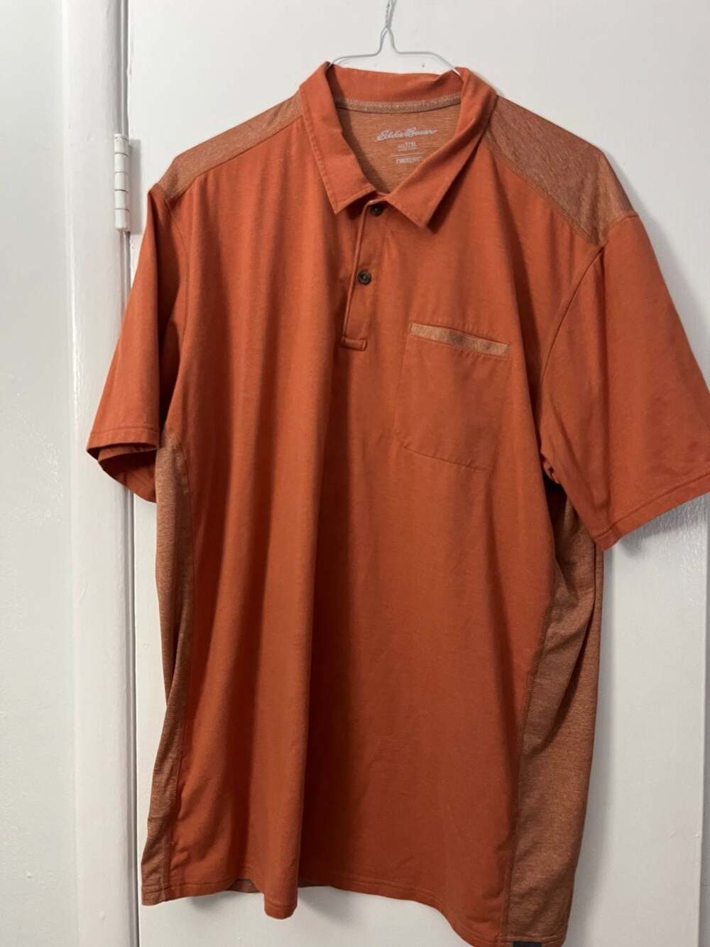 Eddie Bauer Men's T2XL Orange FreeDry Performance Polo Shirt